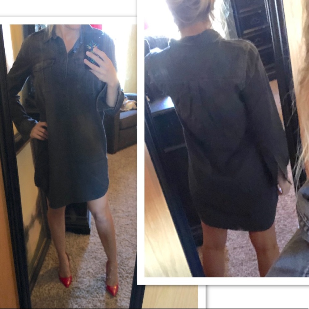 Lucky black denim dress - Picture 1 of 4